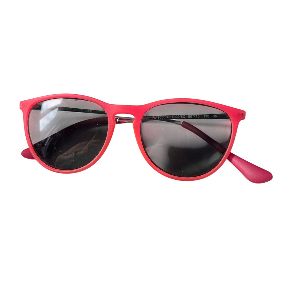 Ray-Ban Junior RJ9060S 7009/6Q Matte Red Round Erika Sunglasses Kids 50mm‎